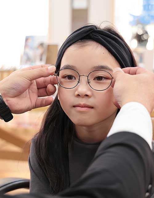 眼鏡フィッティング