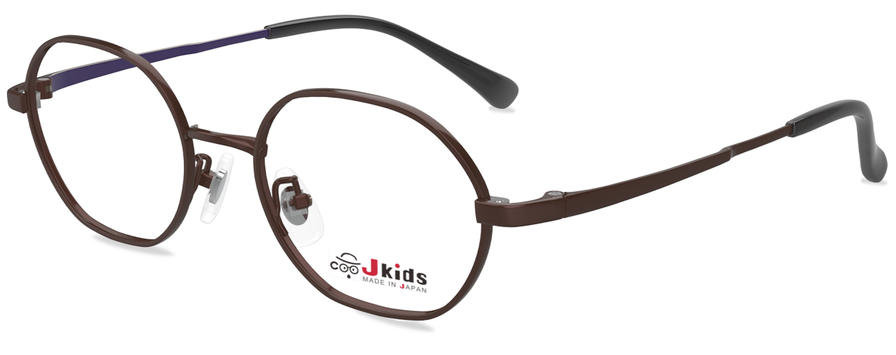国産子供メガネGR27シリーズ｜カカオ色