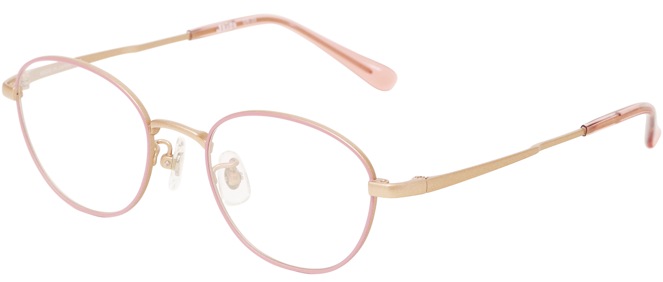 国産子供メガネGR33シリーズ｜サンゴ色